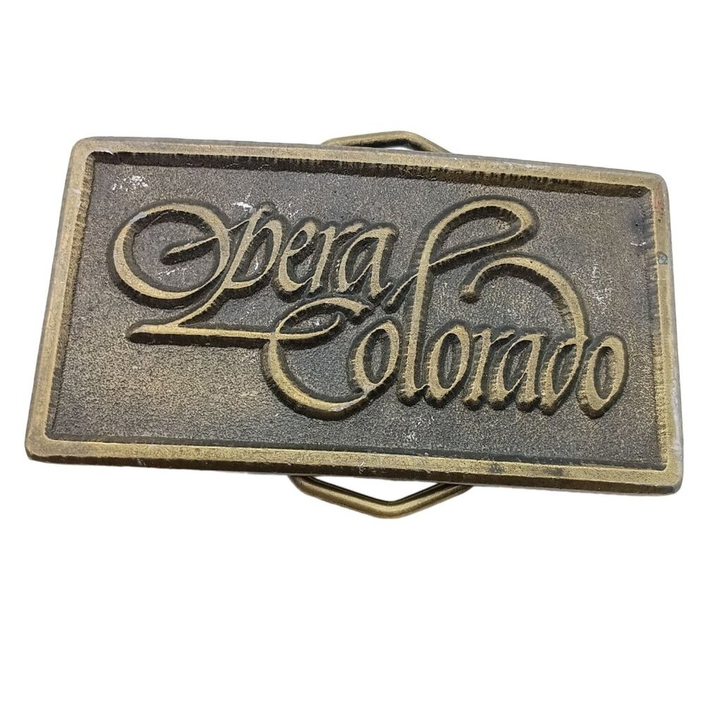 Vintage Opera Colorado SPEC CAST Belt Buckle Collectible Western Accessory Made